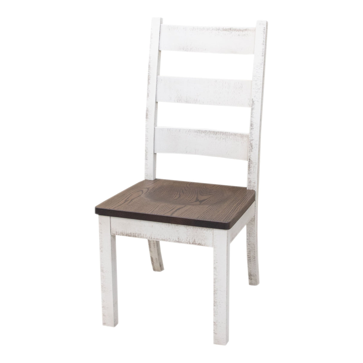 Western High Back White & Wood Side Dining Chair | M-GW&RWO-SB