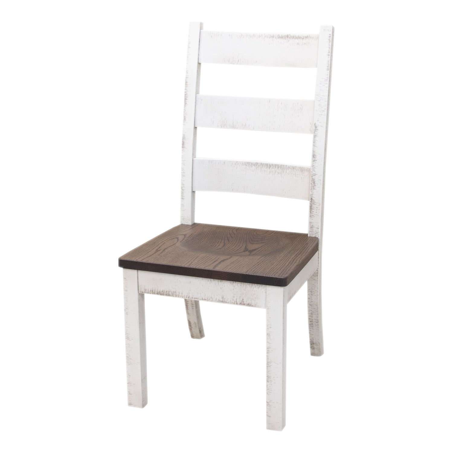 Western High Back White & Wood Side Dining Chair | M-GW&RWO-SB