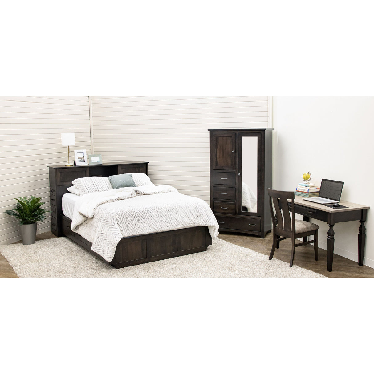 Weston Maple Wood Storage Headboard & Platform Drawer Bed | DK