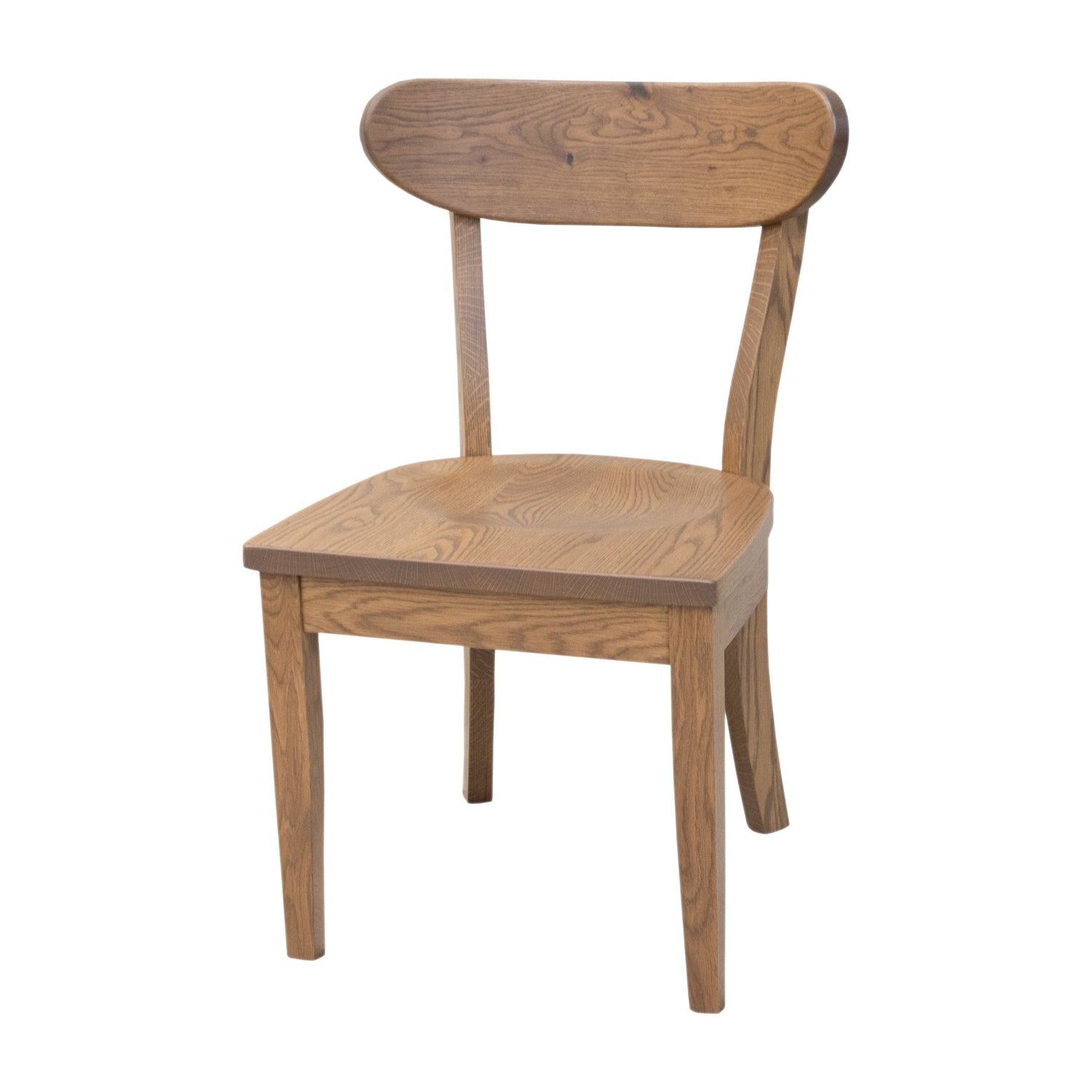 Windsor Rustic White Oak Wood Mid Century Side Dining Chair | WB