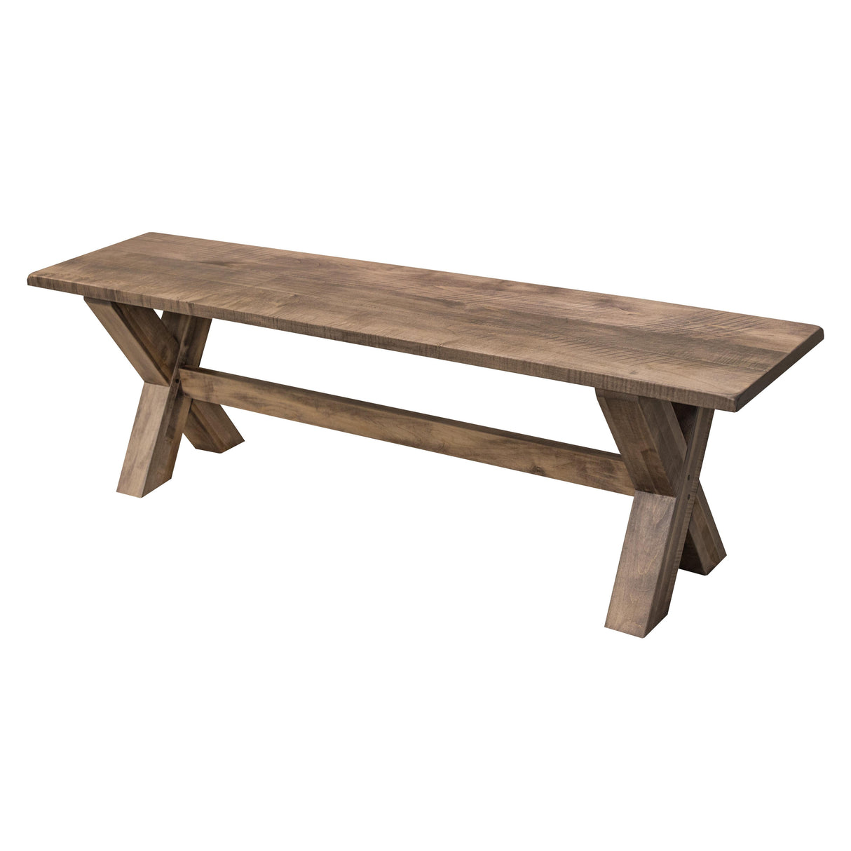Wooden X Maple Wood Trestle Dining Bench | CO