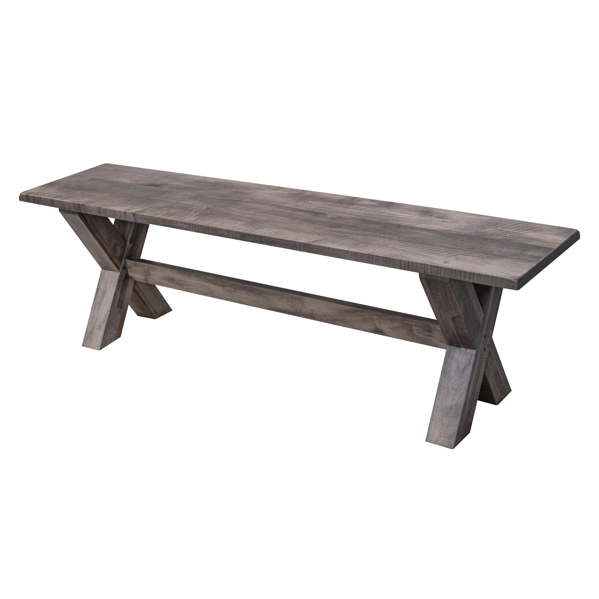 Wooden X Maple Wood Trestle Dining Bench | GS