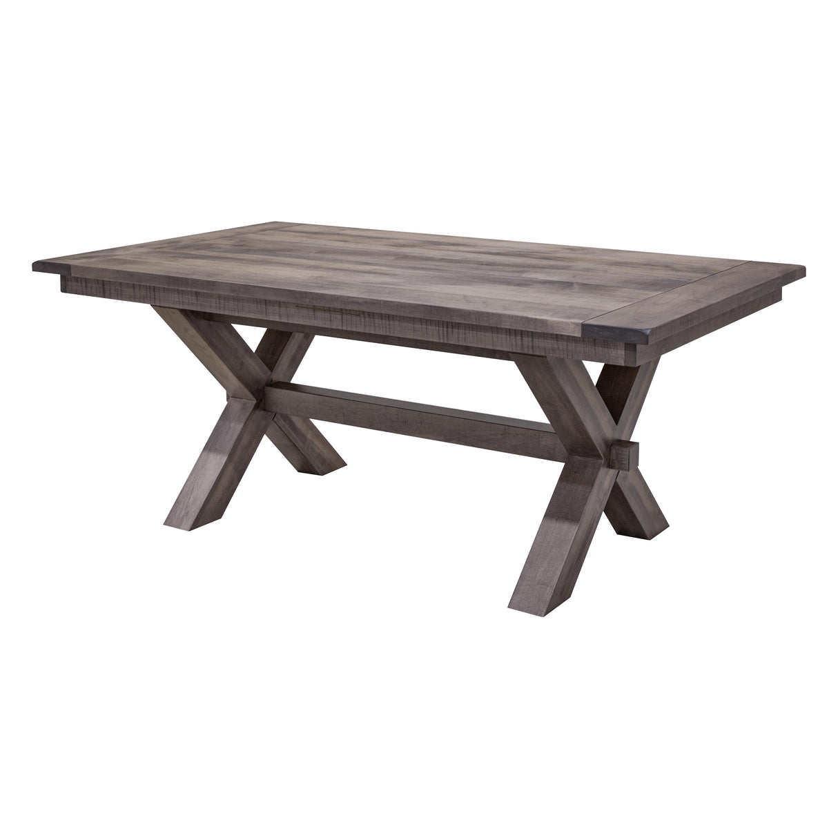 Wooden X Maple Wood Trestle Dining Table | GS