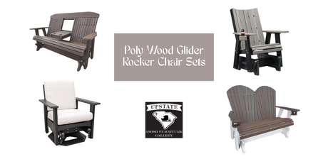 Amish Glider Rocker Chair Sets for Your Patio