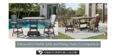 Poly Wood vs Marble Table and Dining Chairs Comparison