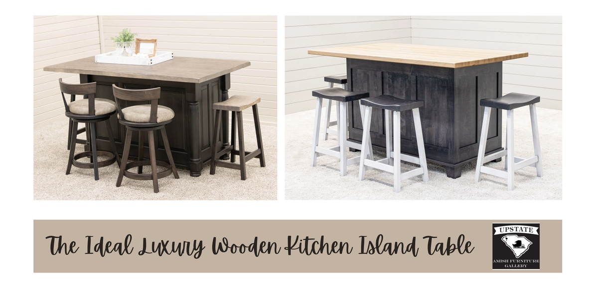 The Ideal Kitchen Island Table – Upstate Amish Furniture