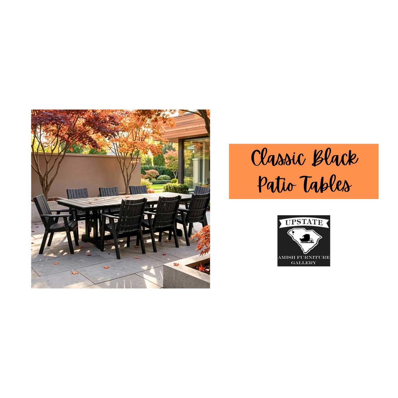 Classic Black Patio Table Ideas