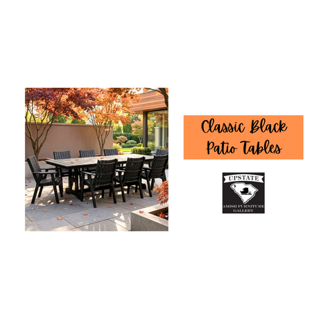 Classic Black Patio Table Ideas