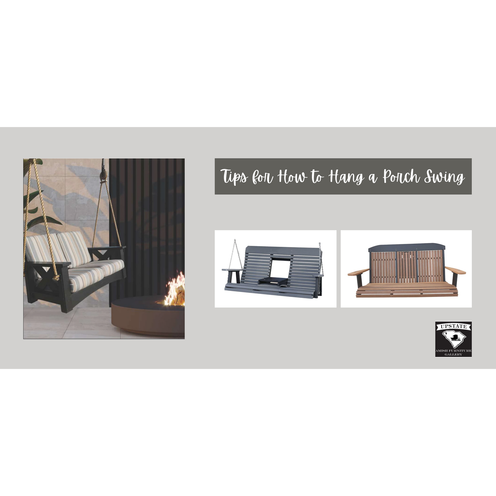 Tips for How to Hang a Porch Swing