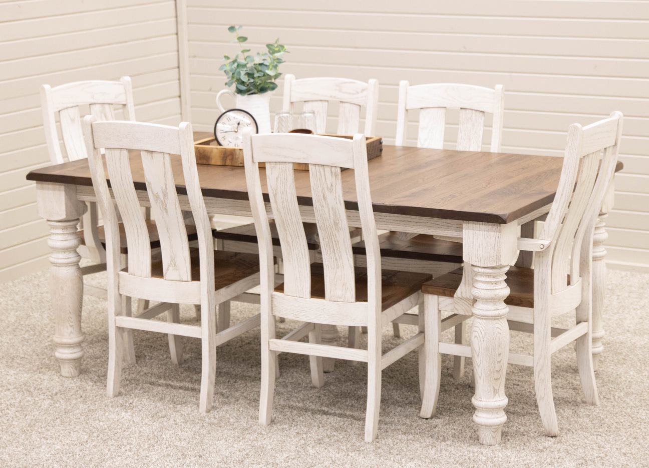 Farm Leg Amish Dining Set