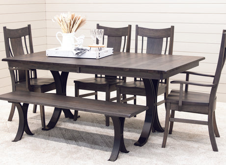 Eclipse Metal Base Dining Table Set