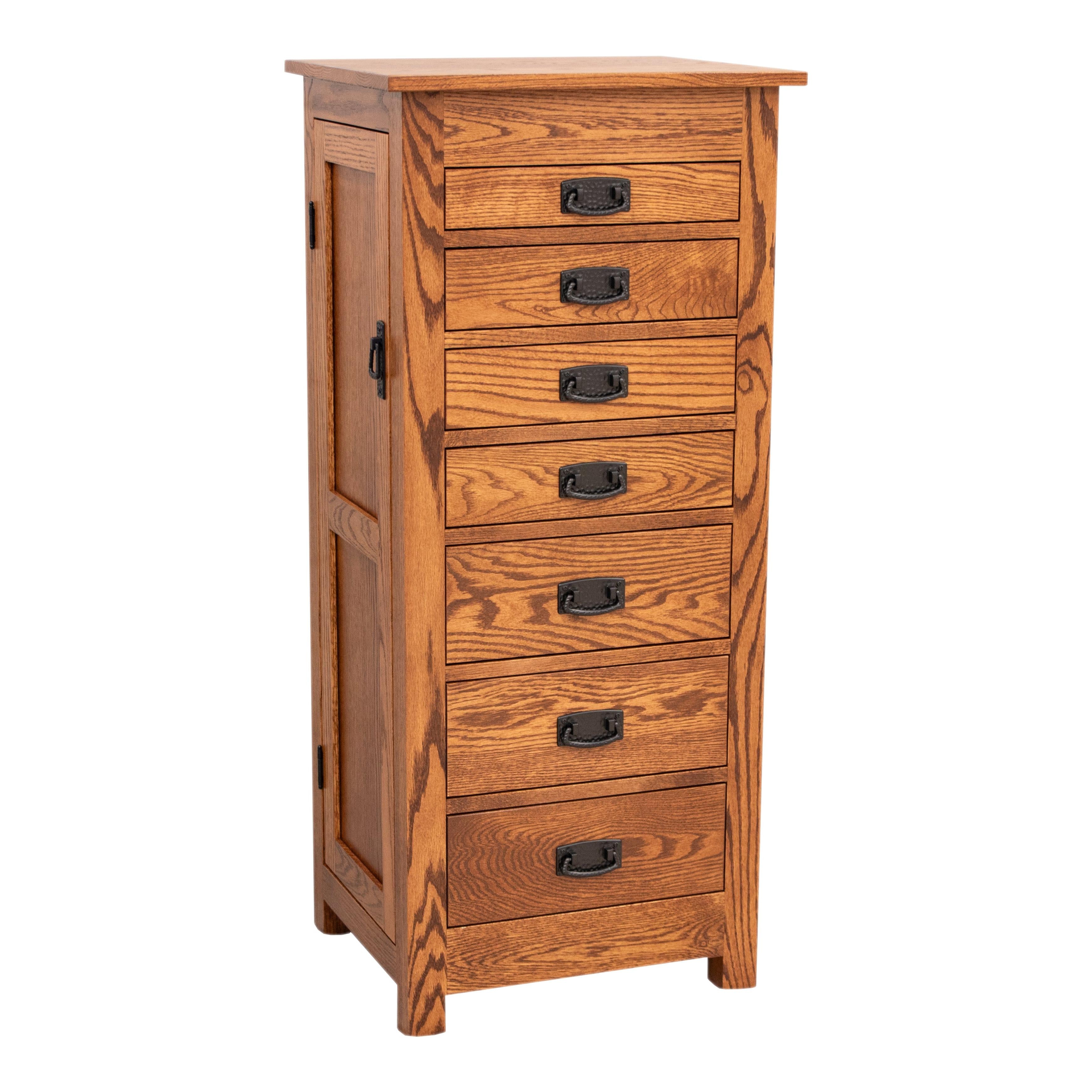 Upstate Amish Furniture Gallery Mission Jewelry Armoire - Thumbnail 2