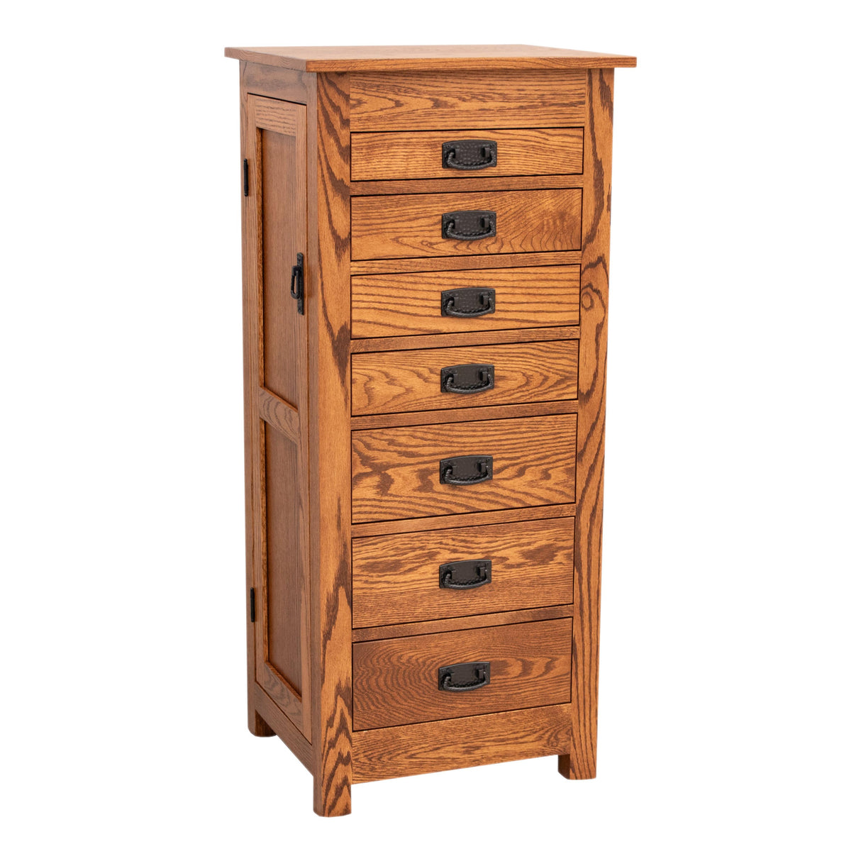 Mission Oak Wood Jewelry Armoire | MC