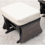 Traditional Maple Wood Swivel Glider Rocker & Ottoman | SB-4274-K