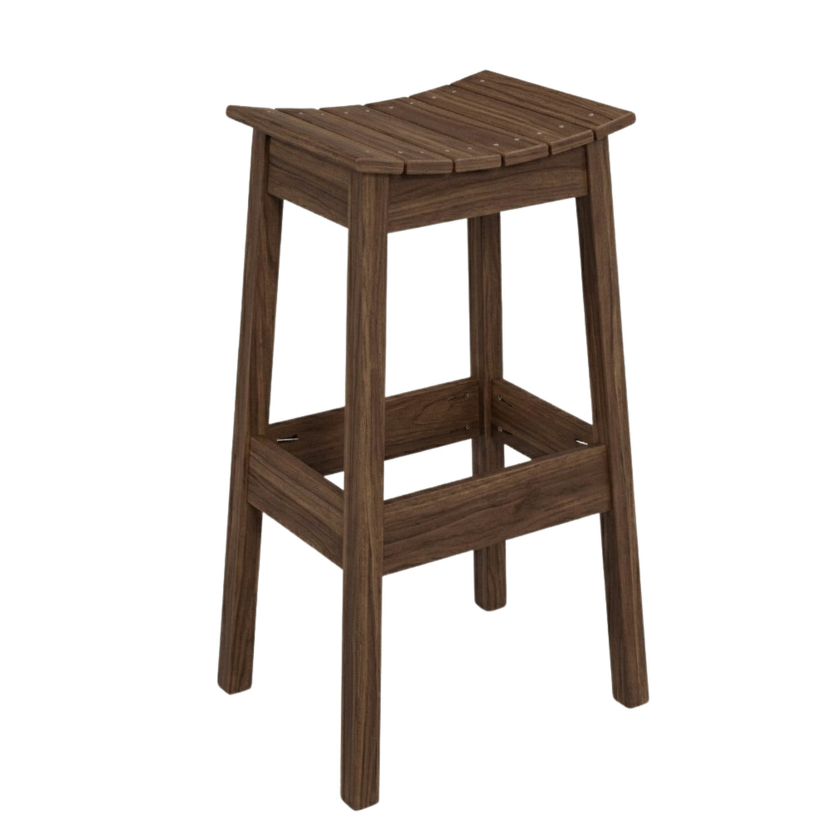 Outdoor Bar Stool Poly Amish Classic - Brazilian Walnut