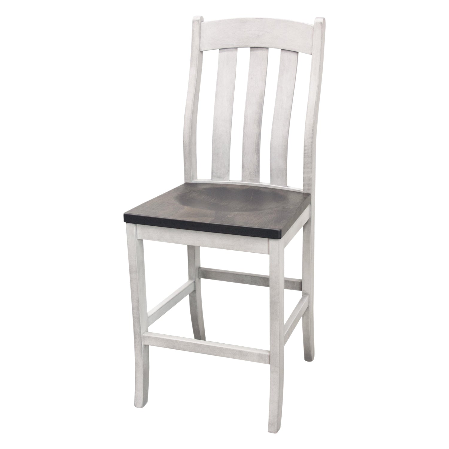 Fostoria White & Wood 24" Stationary Bar Stool | M-AV&GS