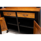 Biltmore White & Wood Hutch - 2-Door | O-CS&RWO-CO