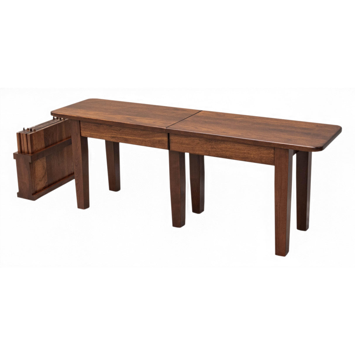 Shaker Leg Cherry Wood Expandable Dining Bench | ASB