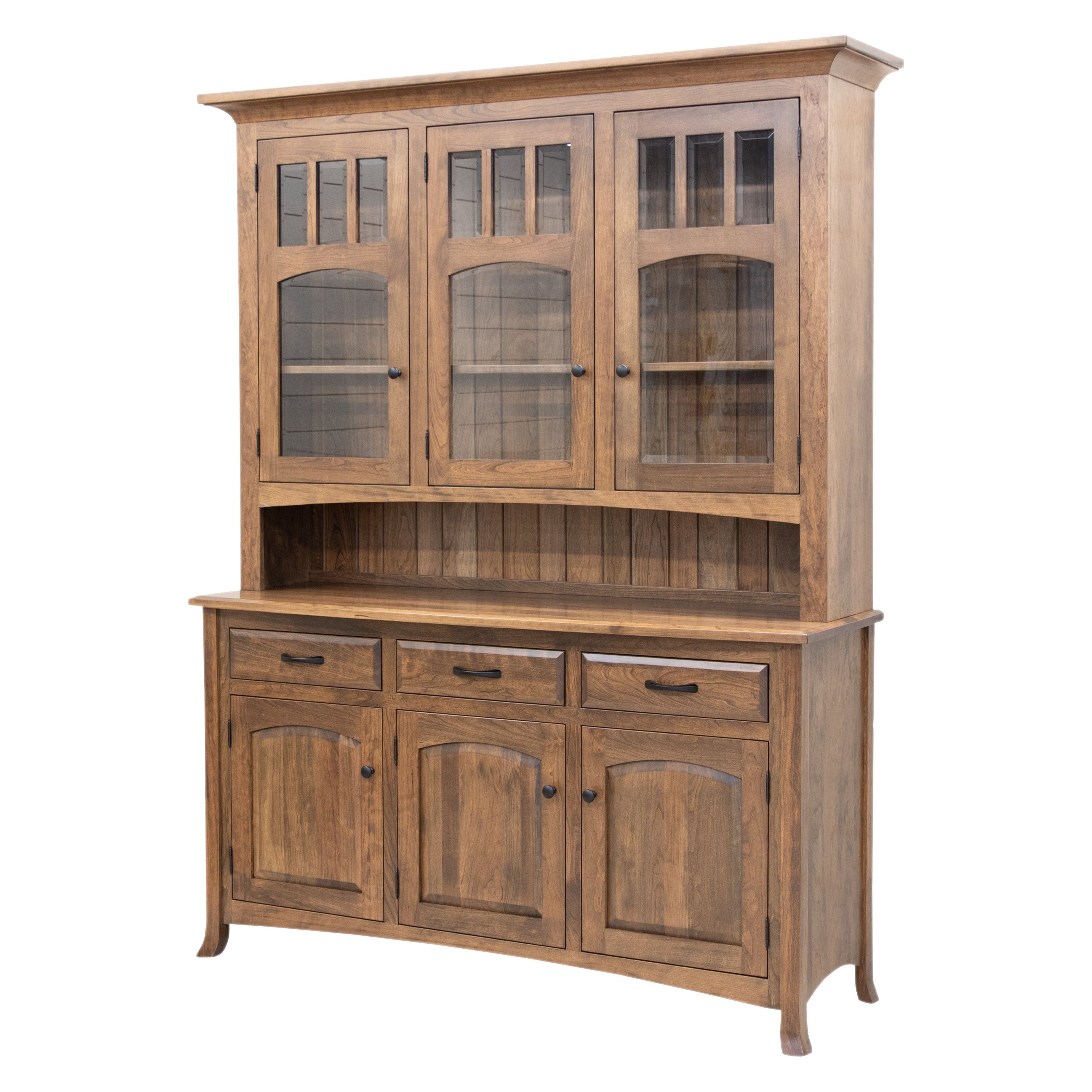 家具・インテリア shu 3-DoorBiltmoreHutch-Cherry-