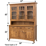 Biltmore Hutch, 67" wide