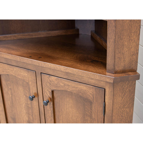 Biltmore Quarter Sawn White Oak Wood Corner Hutch | BV