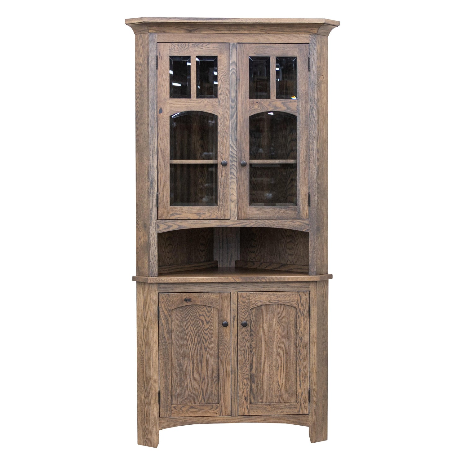 Biltmore White Oak Wood Corner Hutch | SB