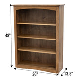 Shaker Solid Wood Bookcase, 48"