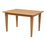 Lakeland Shaker Small Oak Wood Extending Dining Table | FW