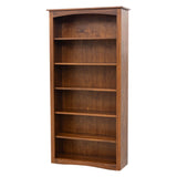 Shaker Solid Elm Wood 72" Bookcase | MC