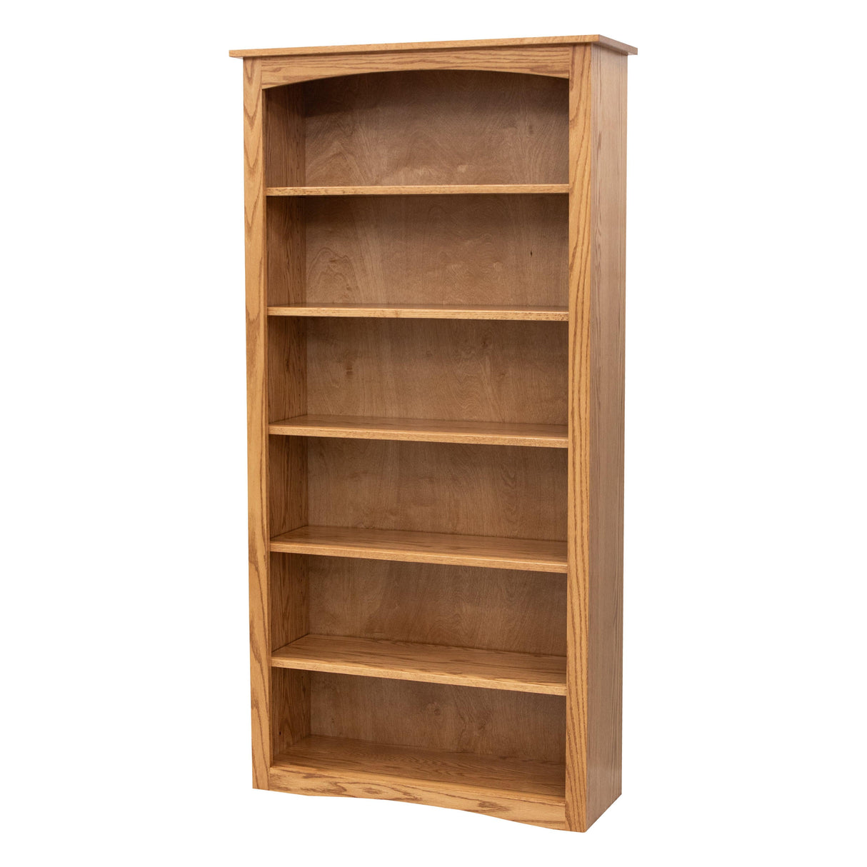 Shaker Solid Oak Wood 72" Bookcase | S-14