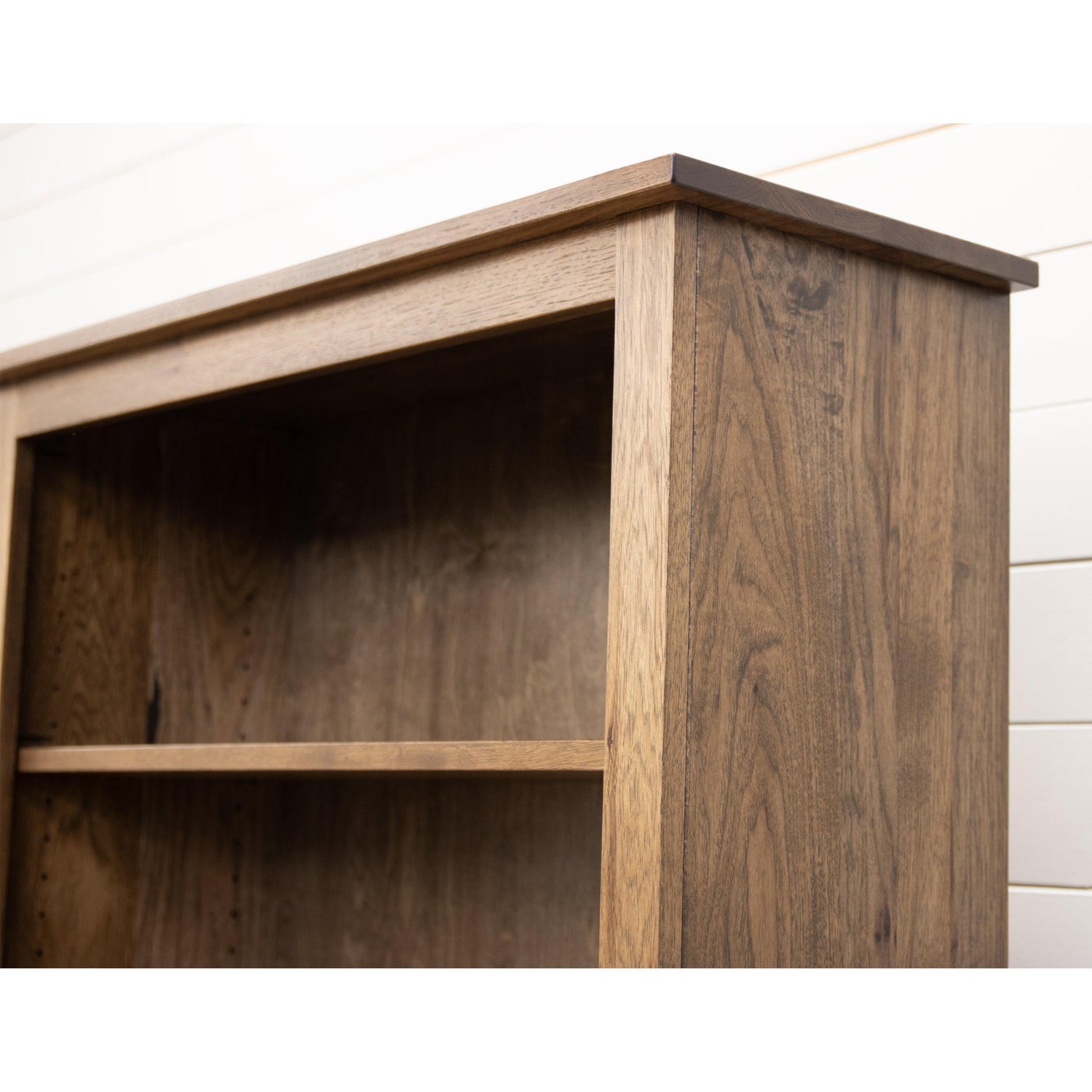 Straight Shaker Solid Hickory Wood 72" Bookcase | CO