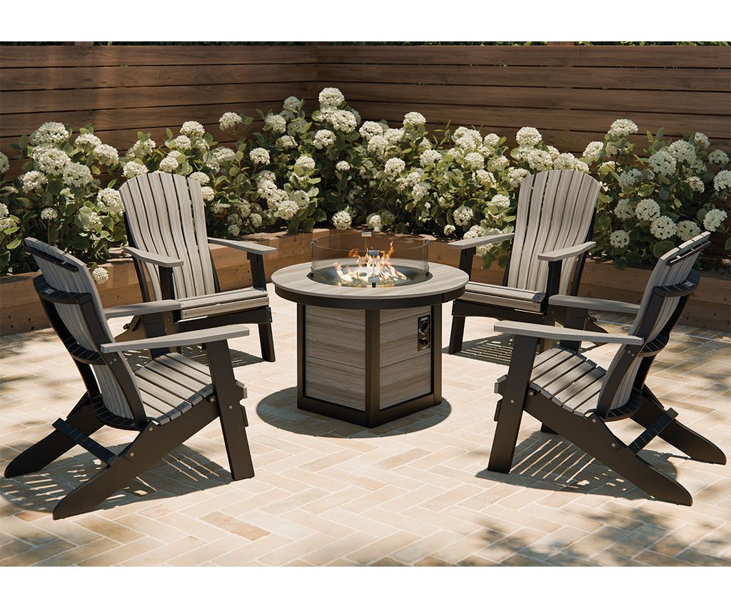 Luxury Small Round Fire Pit Table - SS&BW