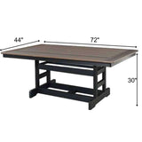 Premier Outdoor Amish Poly Rectangle Dining Table - S/P