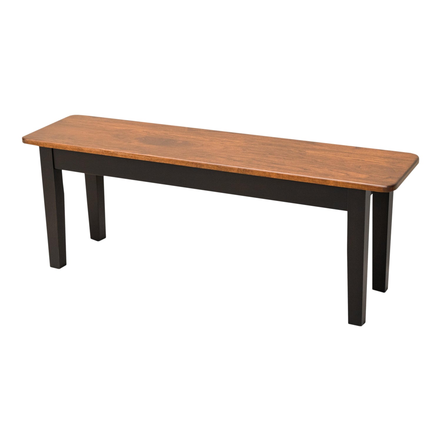 Shaker Leg Black & Wood Dining Bench | M-EB&C-MC