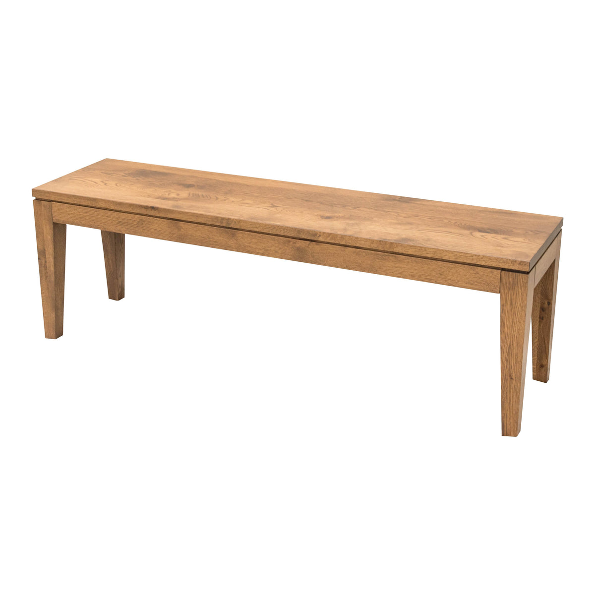 Monroe Mid-Century Hickory Wood Dining Bench | WB
