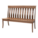 Curlew Dining Bench with Back