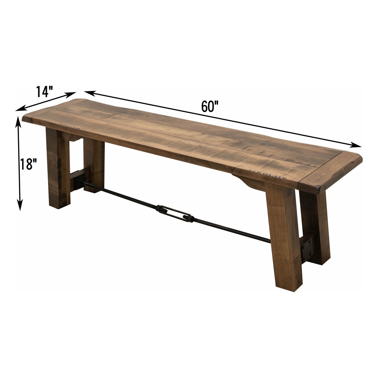 Settler's Trestle Dining Bench