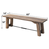 Settler's Trestle Dining Bench