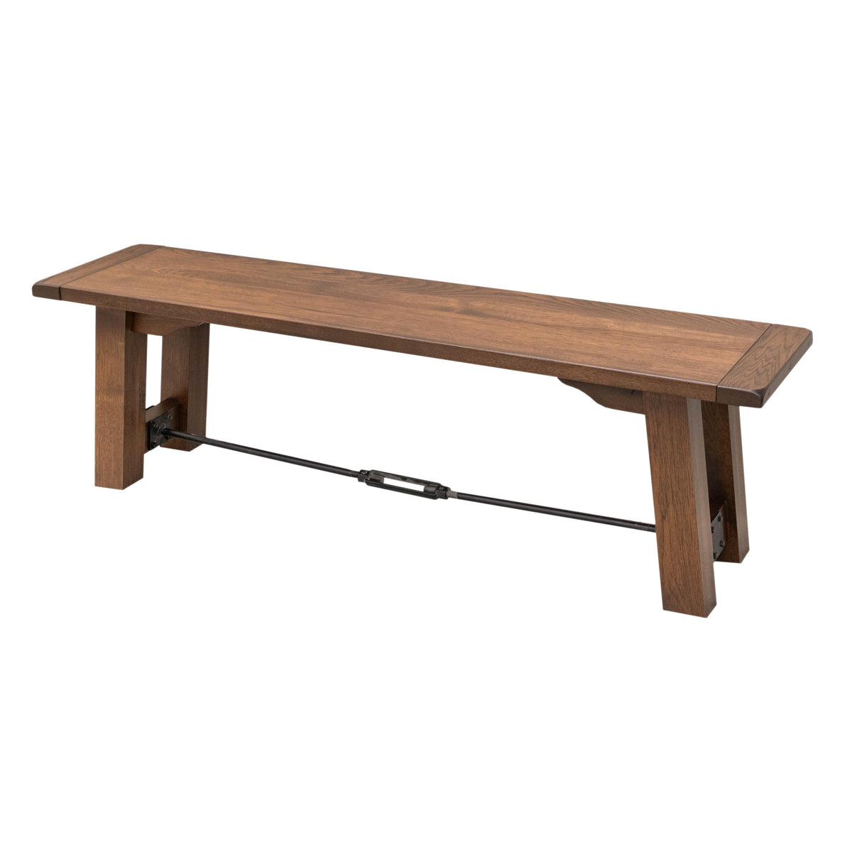 Settler's Trestle Hickory Wood Dining Bench | ASB