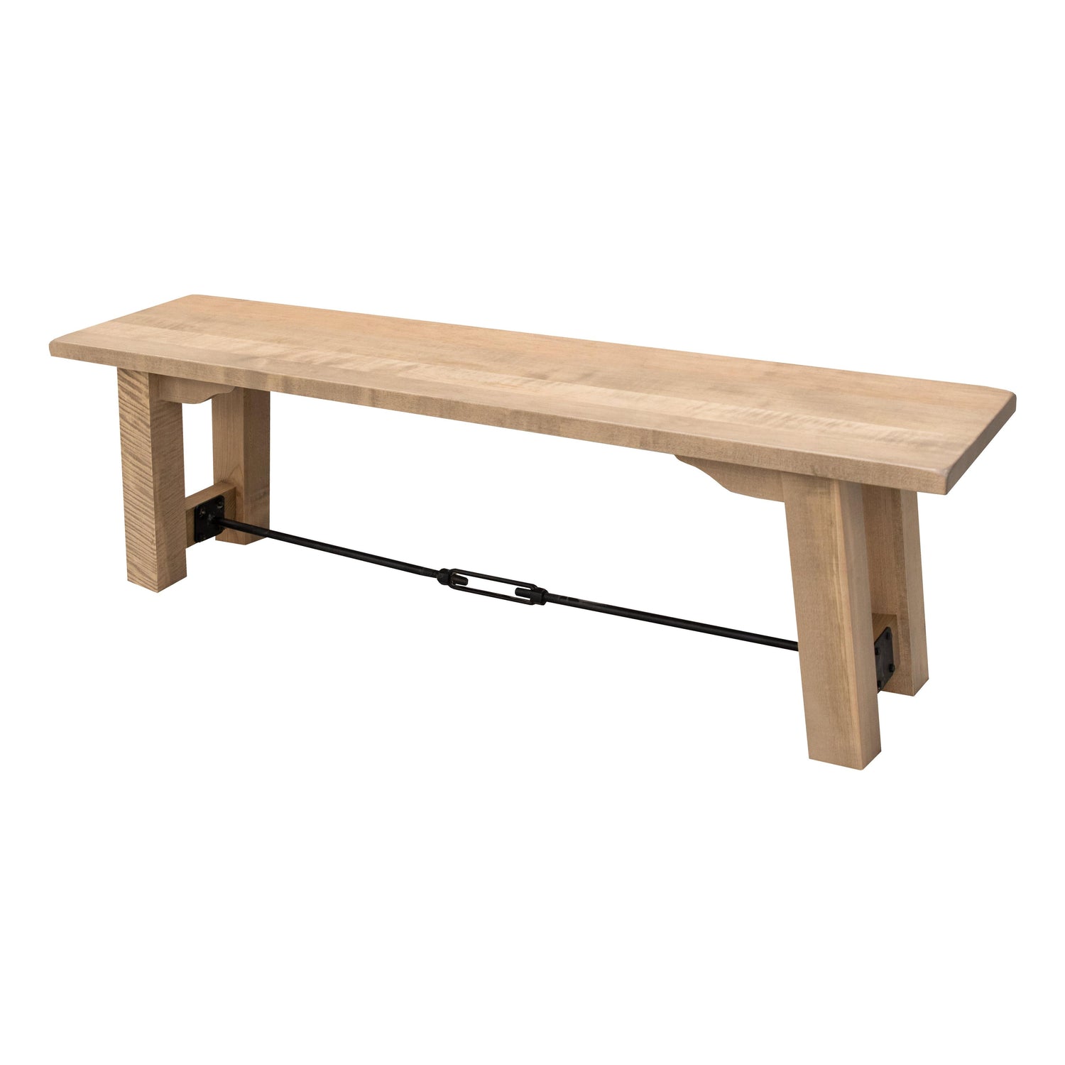 Settler's Trestle Maple Wood Dining Bench | DS