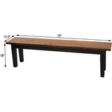 Heavy Shaker Leg Dining Bench