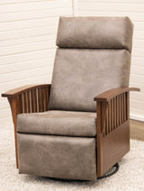 Mission Swivel Glider Recliner with Wood Arms | 1072-B