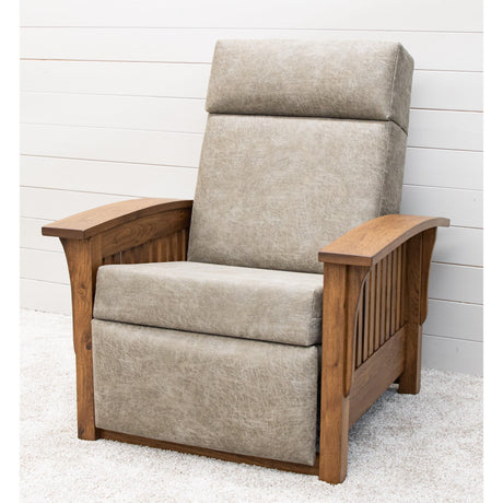 Mission Push Back Recliner with Wood Arms | RH-HC-22-61