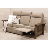 Mission Wallhugger Reclining Sofa with Wood Arms | 22-61