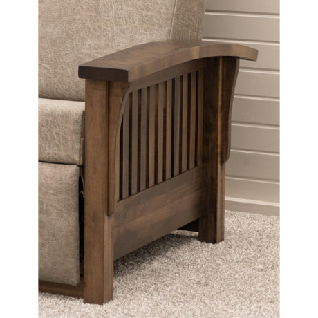 Mission Wallhugger Reclining Sofa with Wood Arms | 22-61