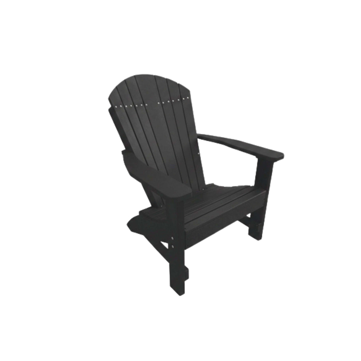 Adirondack Poly Amish Beach Chair - Black