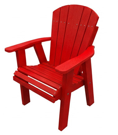 Adirondack Poly Amish Outdoor Dining Chair - Cardinal Red