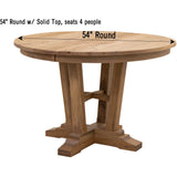 Albany Round Extending Pub Table