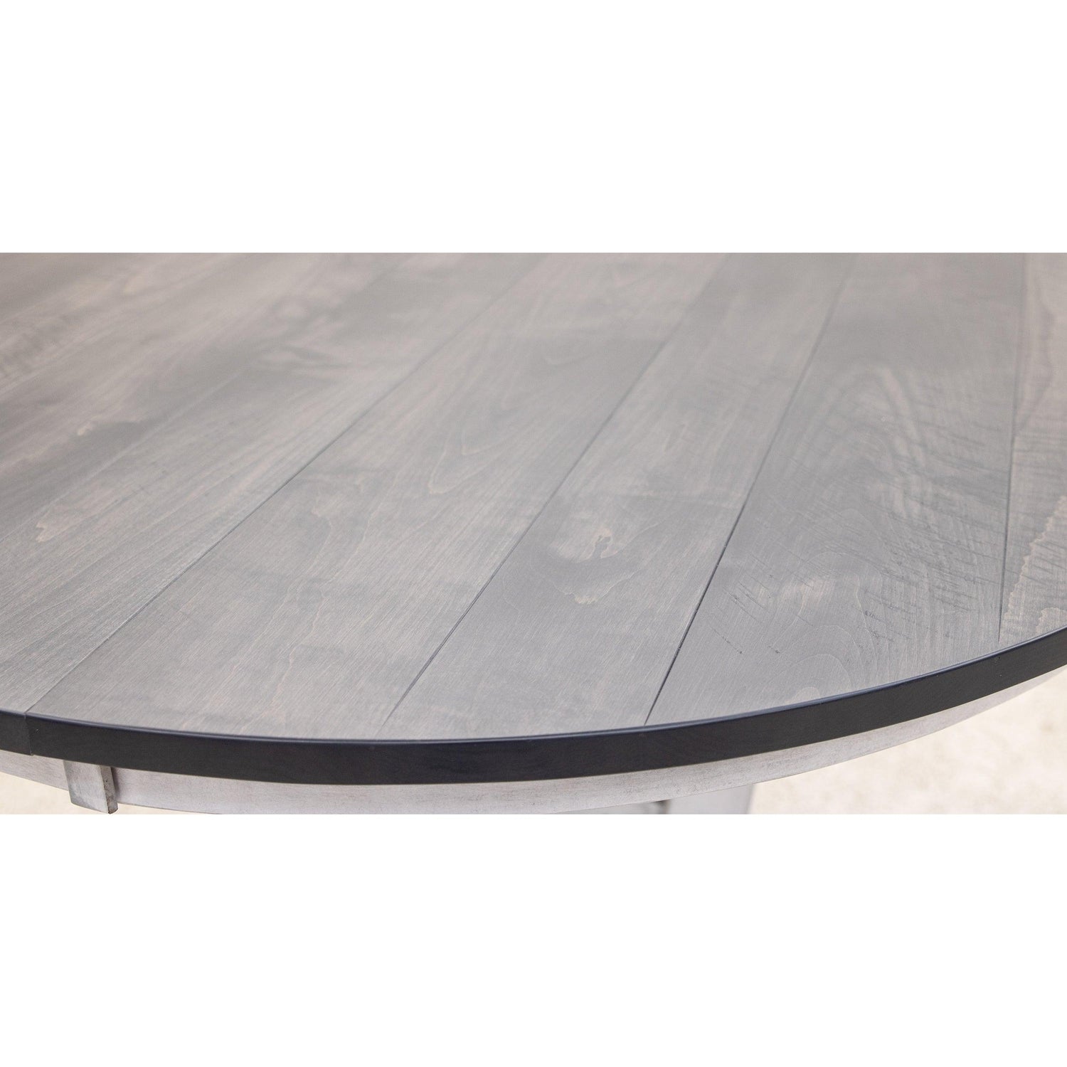 Alberta White & Wood Round Extending Pub Table | M-AV&GS