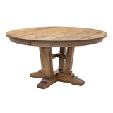 Alberta Hickory Wood Round Extending Dining Table | CO